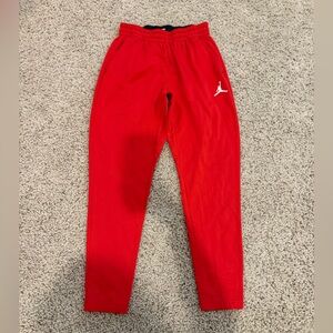 Michael Jordan Teen‎ Red Sweatpants Size L Jumpman Logo Athletic Joggers